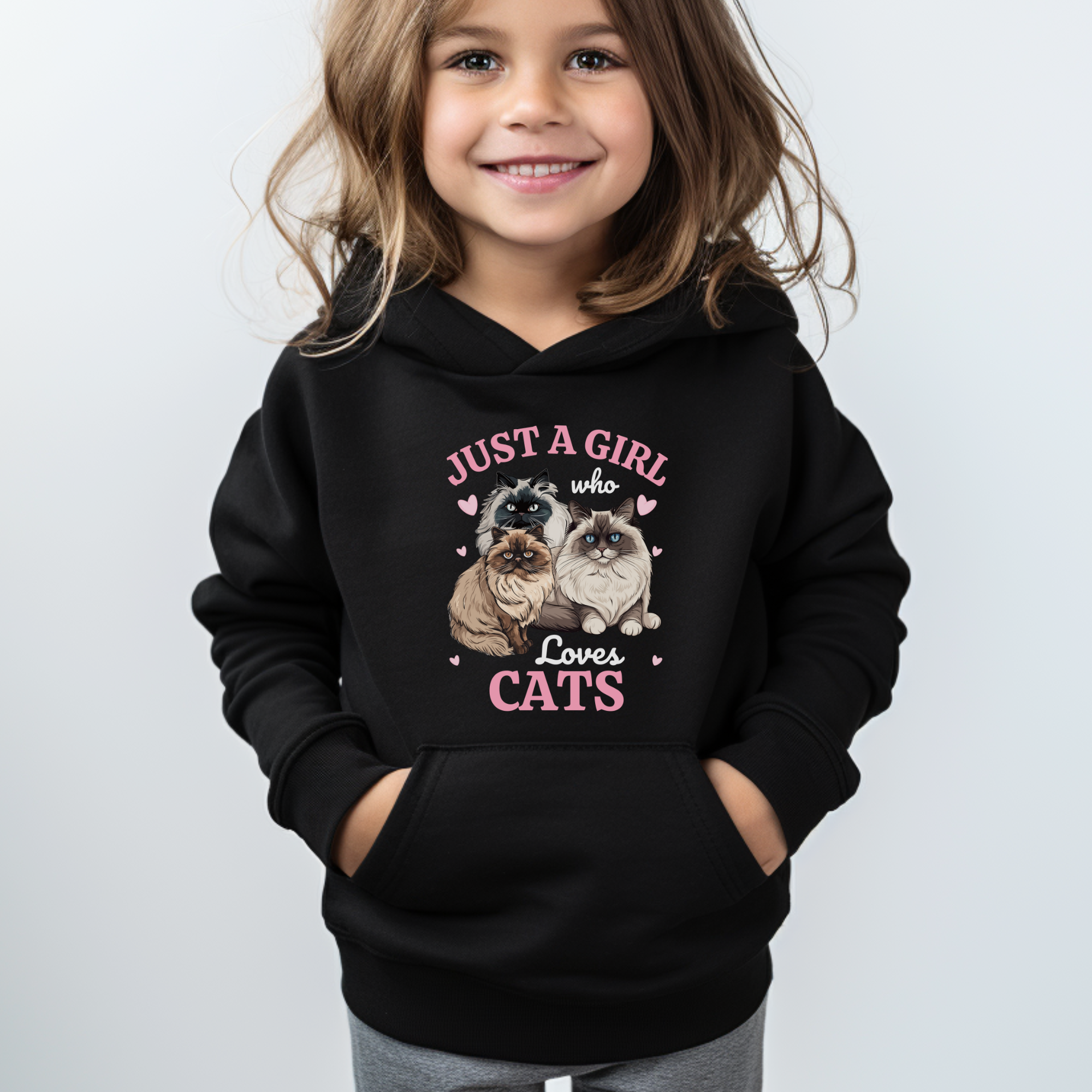 Cat hoodie girls sale