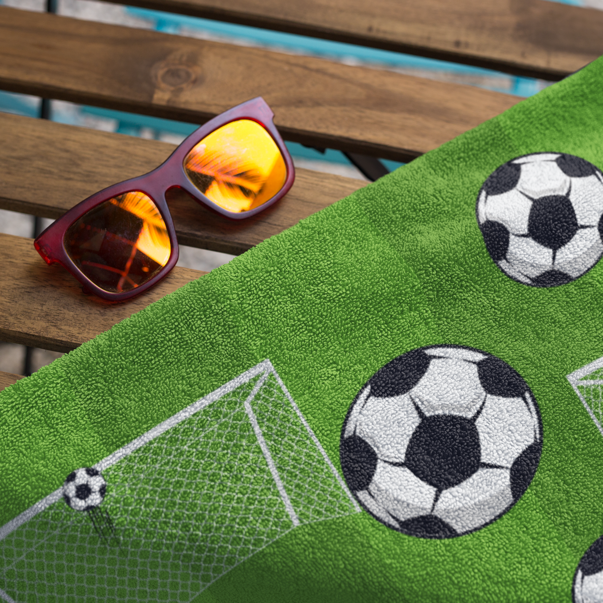 Personalised football beach discount towels