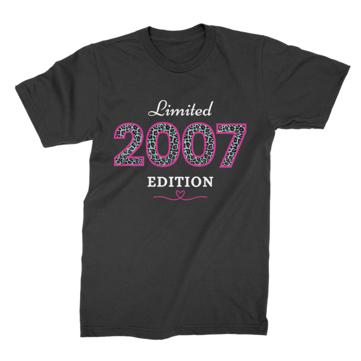 Girls "Limited Edition" Leopard Print 18th Birthday T-shirt