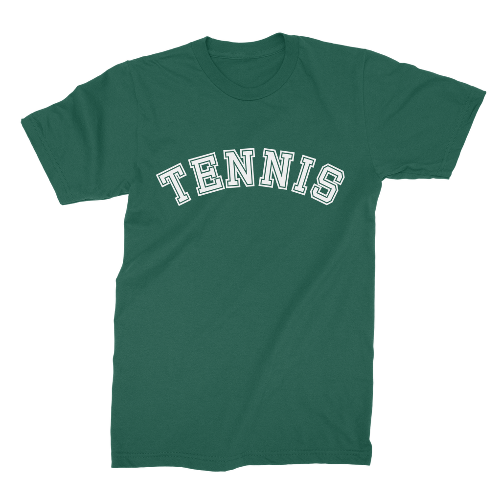 Men's College style 'TENNIS' T-shirt