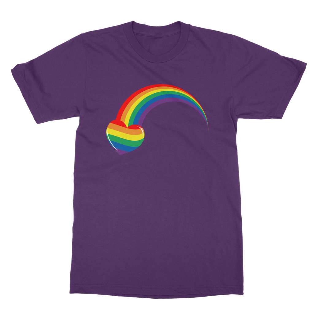 Rainbow Heart - Unisex Adults T-Shirt | Available in 6 colours