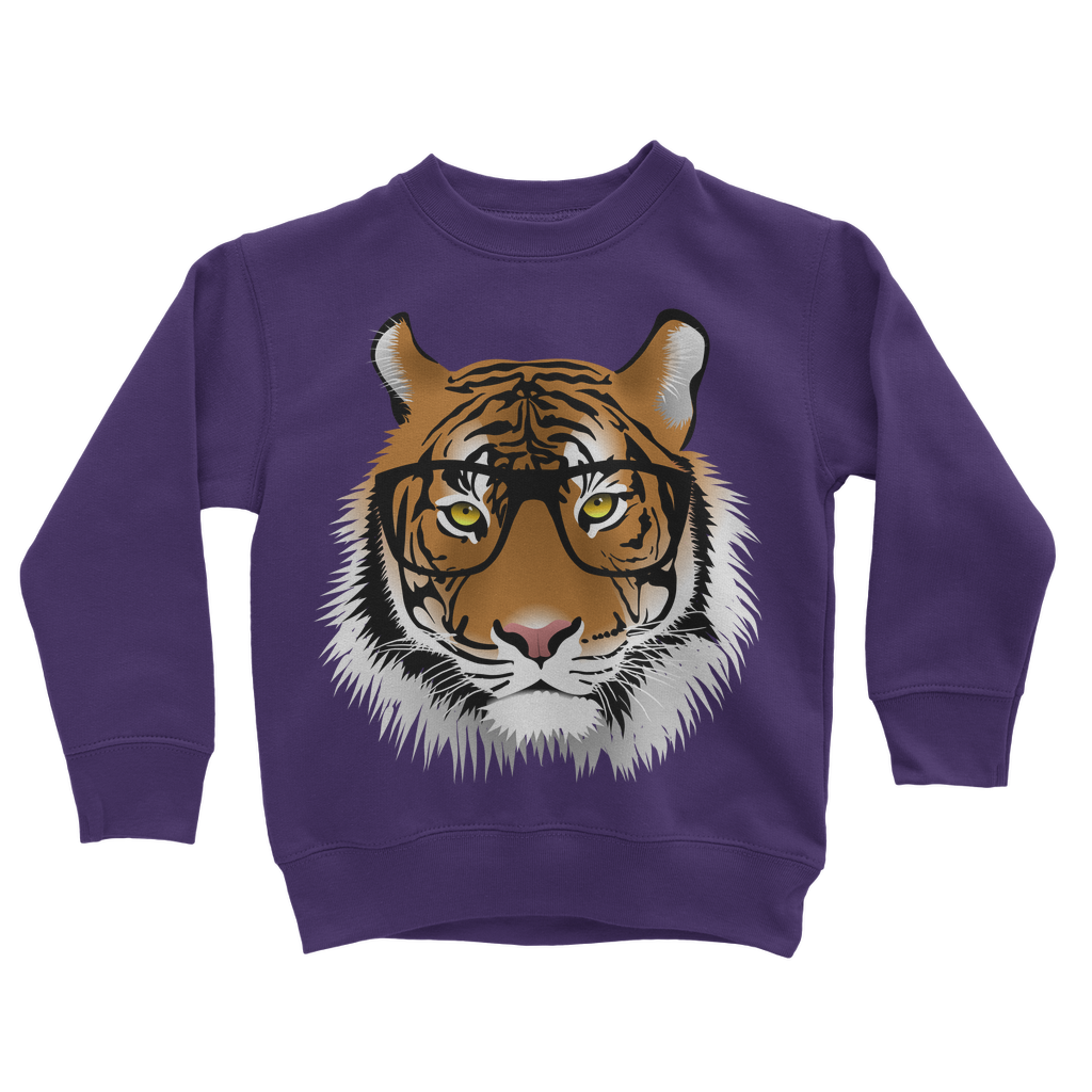 Girls Printed Tiger Sweatshirt Jumper | 3 - 13 years