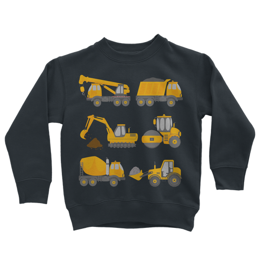 Boys Diggers & Construction Vehicles Sweatshirt