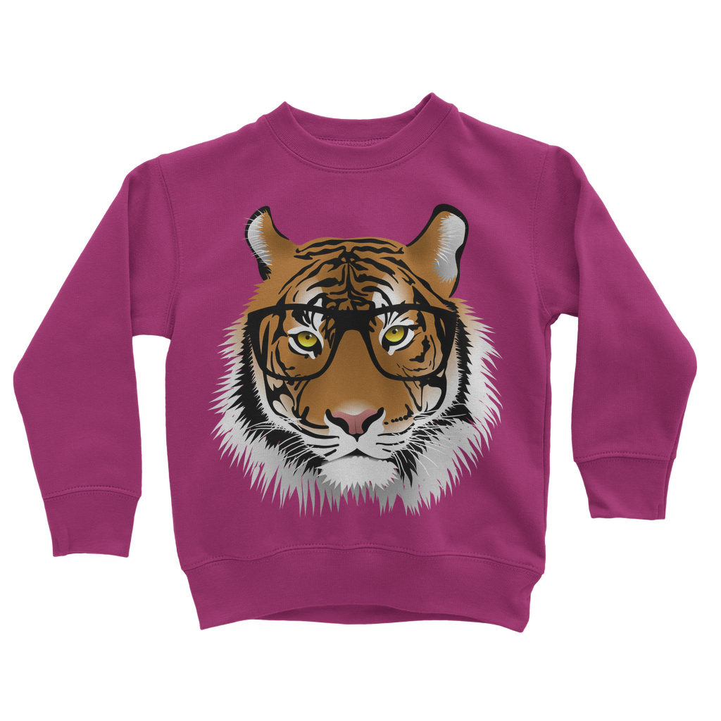 Girls Printed Tiger Sweatshirt Jumper | 3 - 13 years