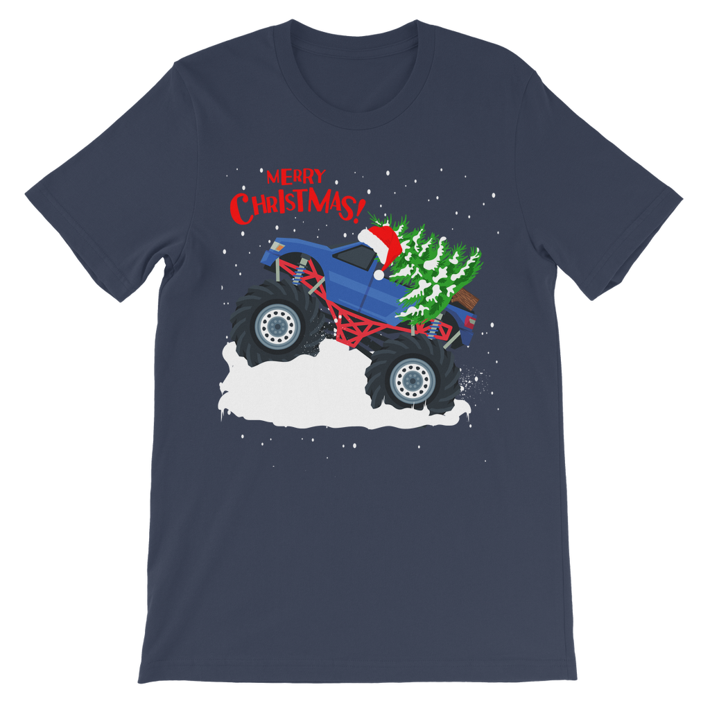 Festive Monster Truck - Kids Christmas T-shirt