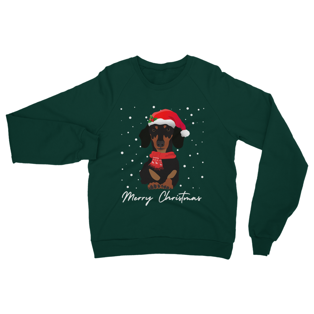 Festive Dachshund - Unisex Adults Christmas Sweatshirt