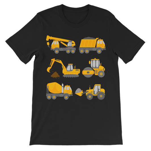 Kids Diggers & Construction Vehicles T-Shirt | 3 - 11 years