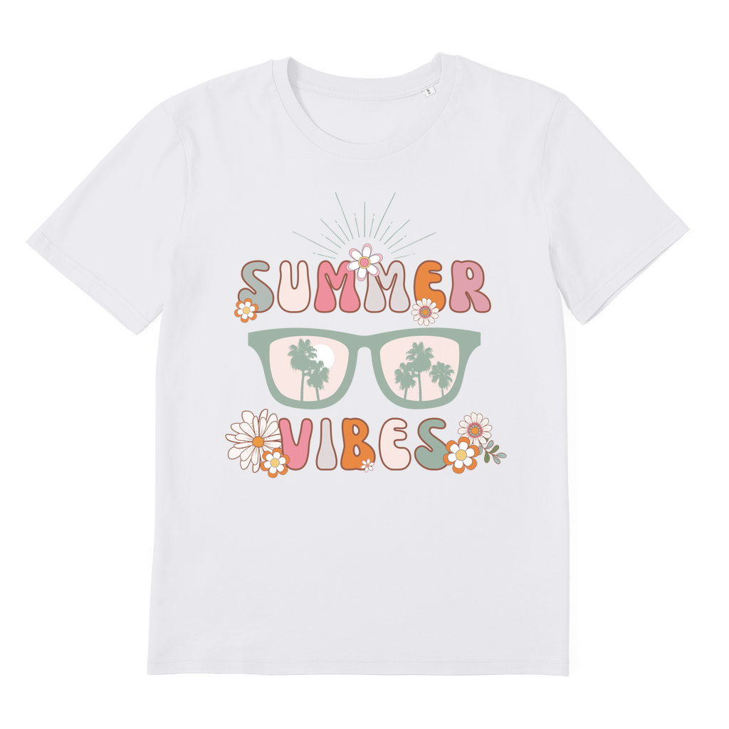 SUMMER VIBES - Women's Summer Holiday/Vacay Printed T-Shirt