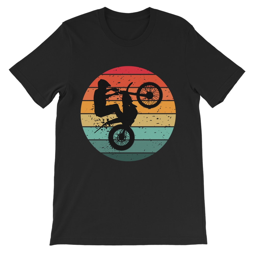 Kids Motocross T-Shirt – Retro Dirt Bike Rider Tee (Ages 3-13)