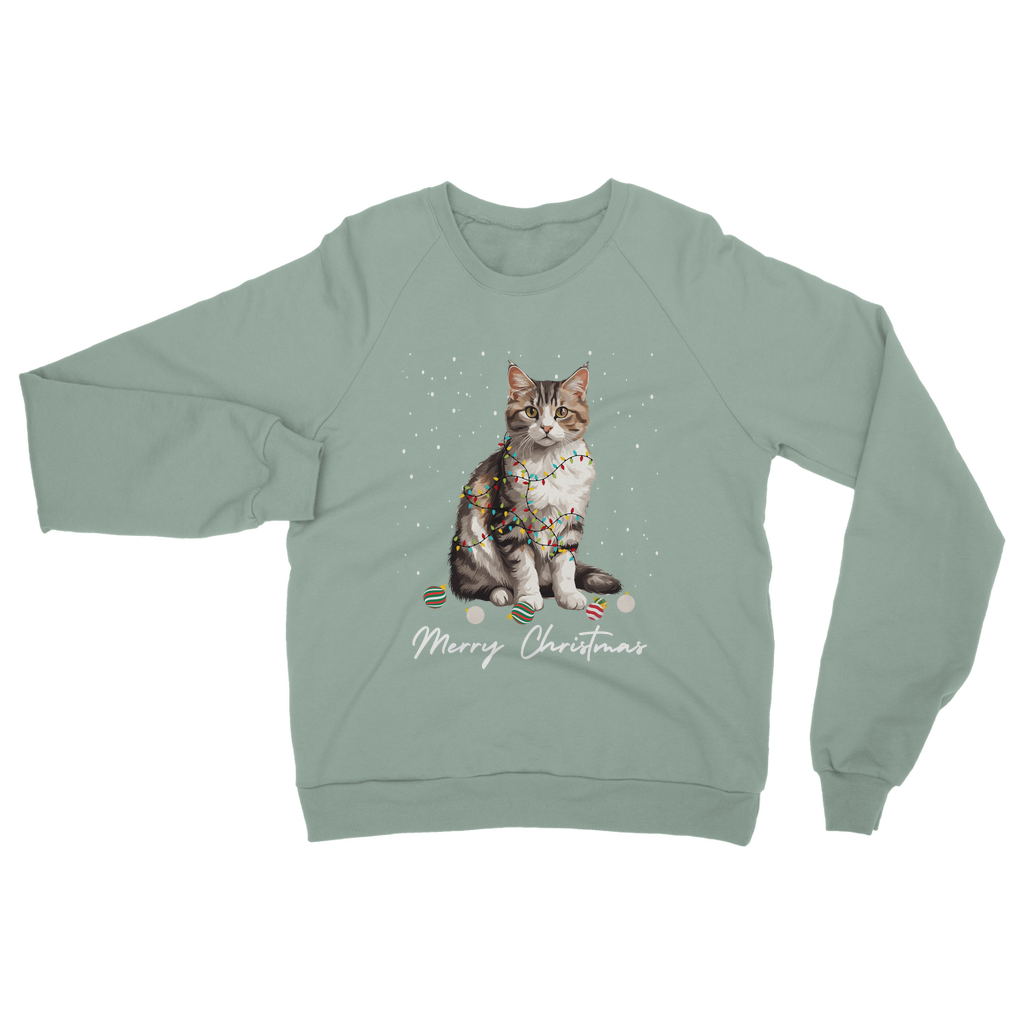 Festive Cat - Adult's Christmas Sweatshirt | S - 5XL