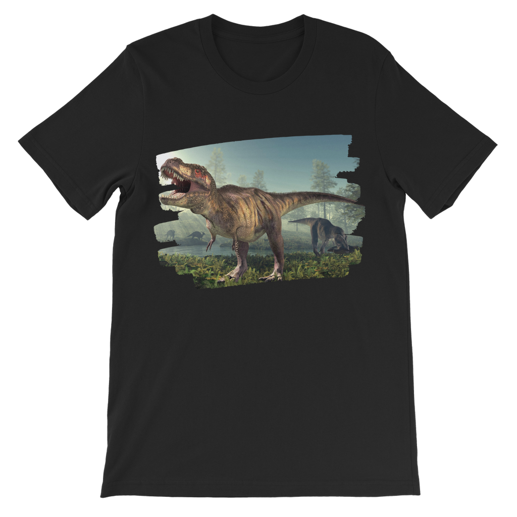 T-rex Jurassic Scene - Kids Dinosaur T-shirt