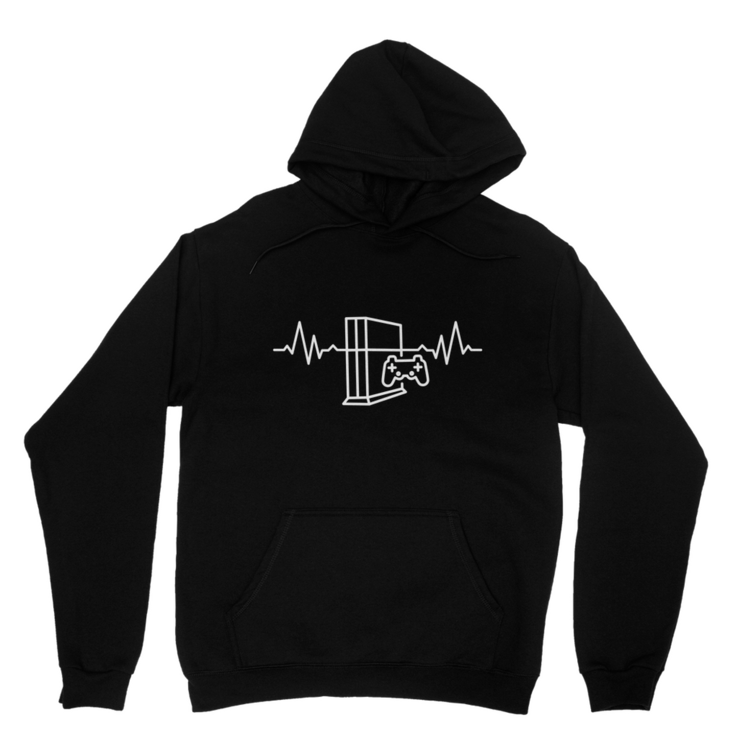 Kids & Teens 'Gaming Heartbeat' Printed Pullover Hoodie