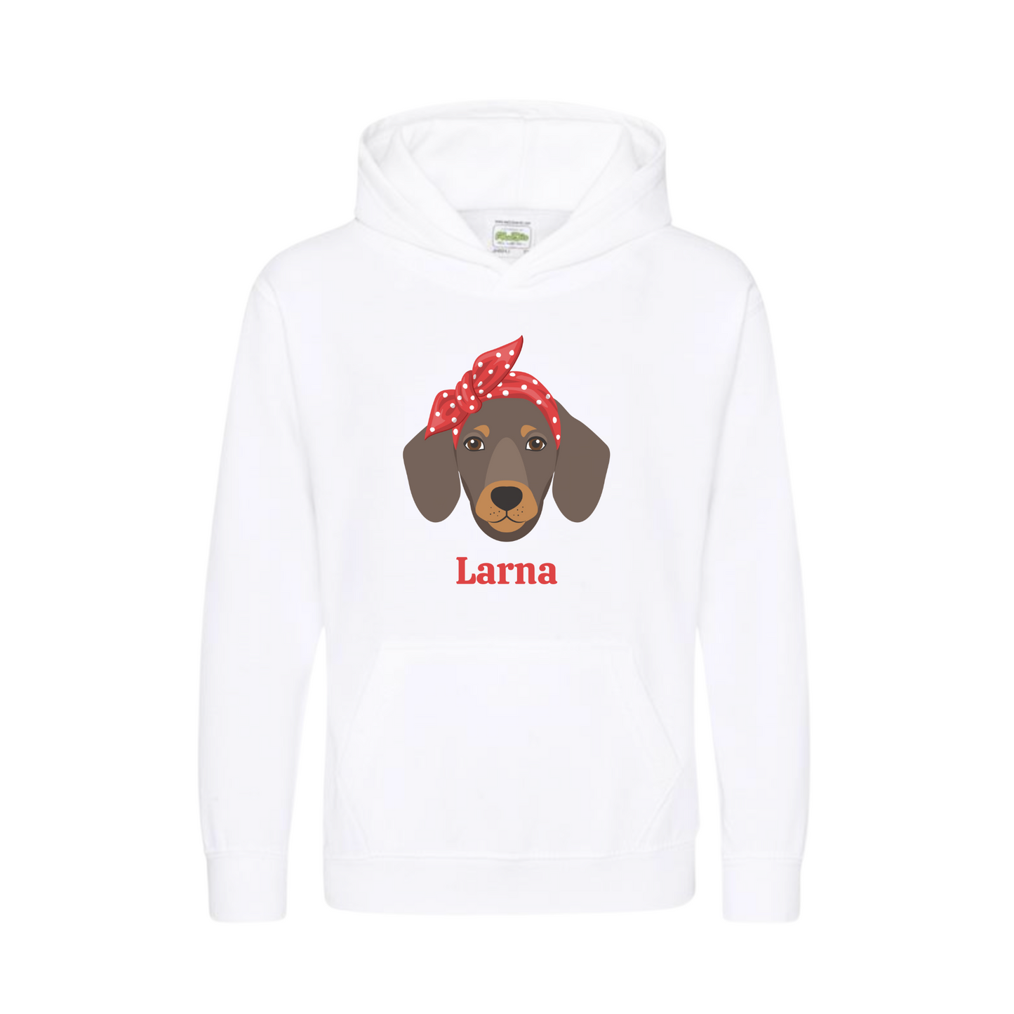 Girls Personalised Dachshund Hoodie
