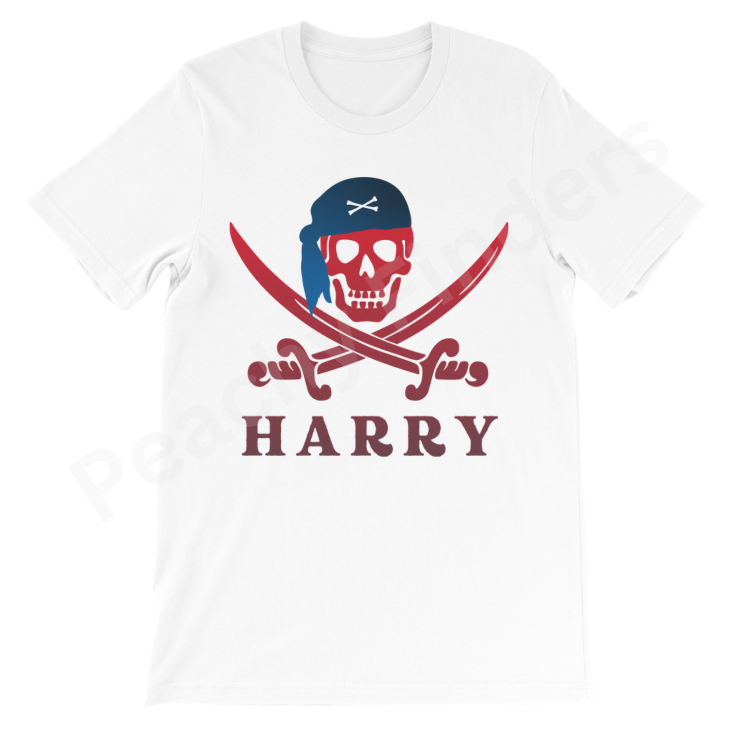 Pirate Skull & Swords - Boys Personalised T-shirt | 3 - 13 years