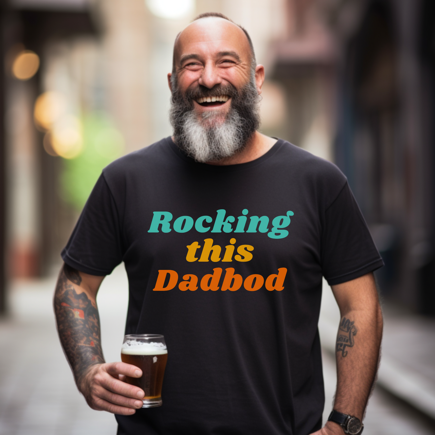 Rocking This Dadbod – Men’s Graphic T-Shirt (S-4XL)