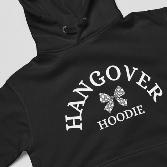 Women's Checkered Bow 'Hangover Hoodie' | Graphic Hoodie | XS - 5XL