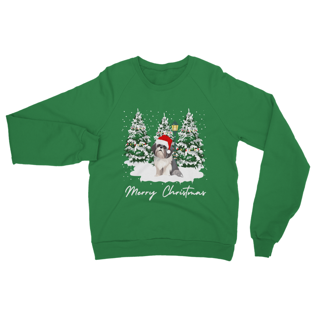 Festive Shih Tzu - Unisex Adults Christmas Sweatshirt