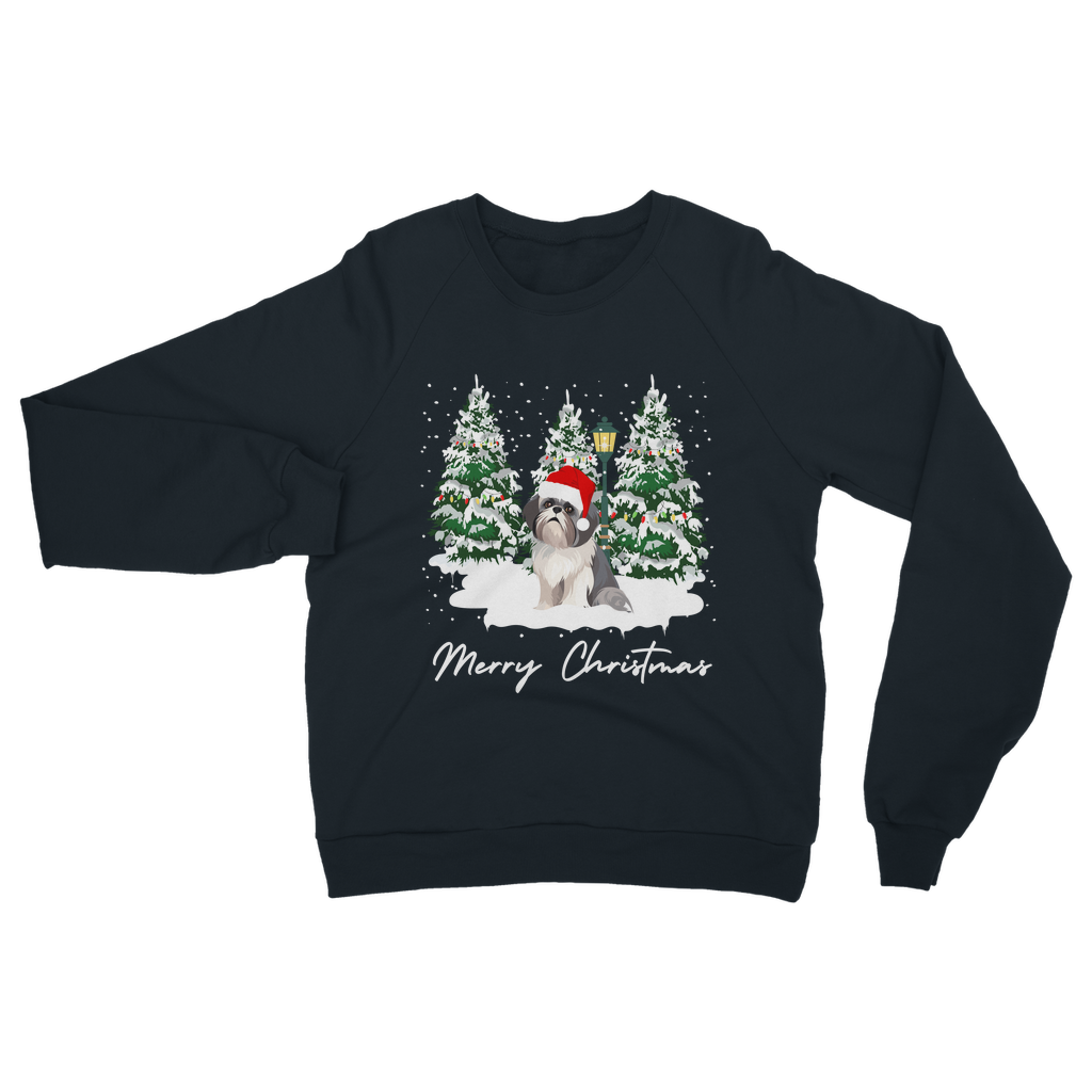Festive Shih Tzu - Unisex Adults Christmas Sweatshirt