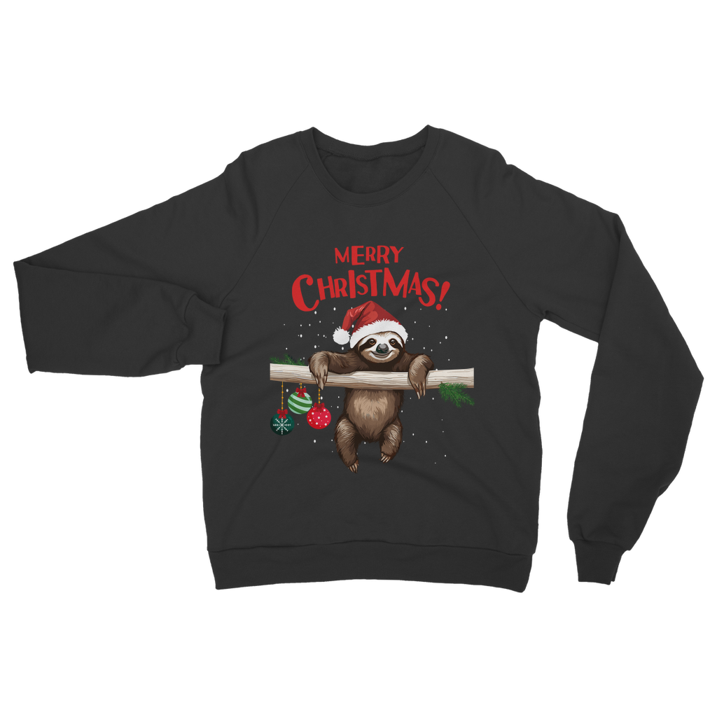 Unisex Adults Christmas Sloth Sweatshirt | Small - 5XL