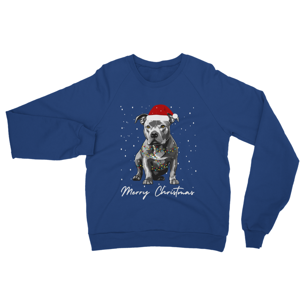 Staffy Christmas Sweatshirt – Staffordshire Bull Terrier Jumper S–5XL