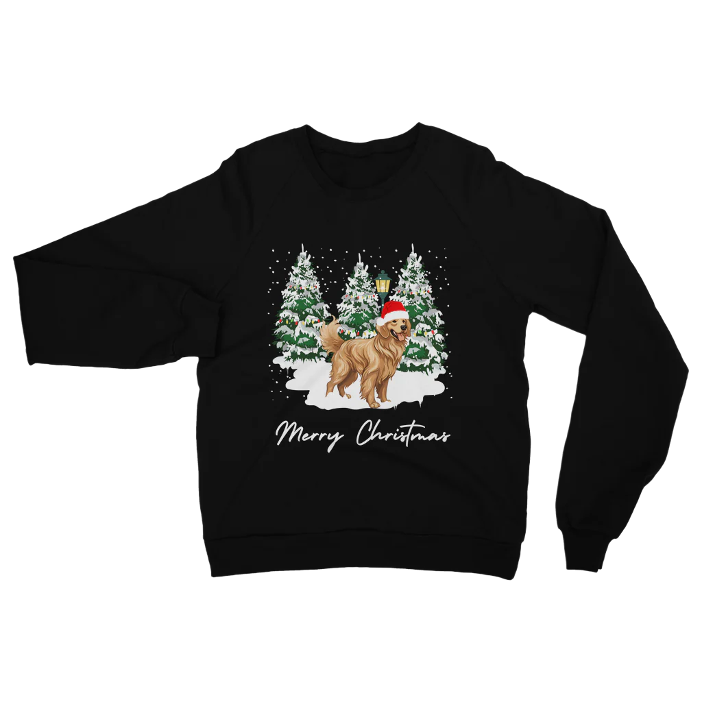 Christmas Golden Retriever - Unisex Adults Xmas Sweatshirt