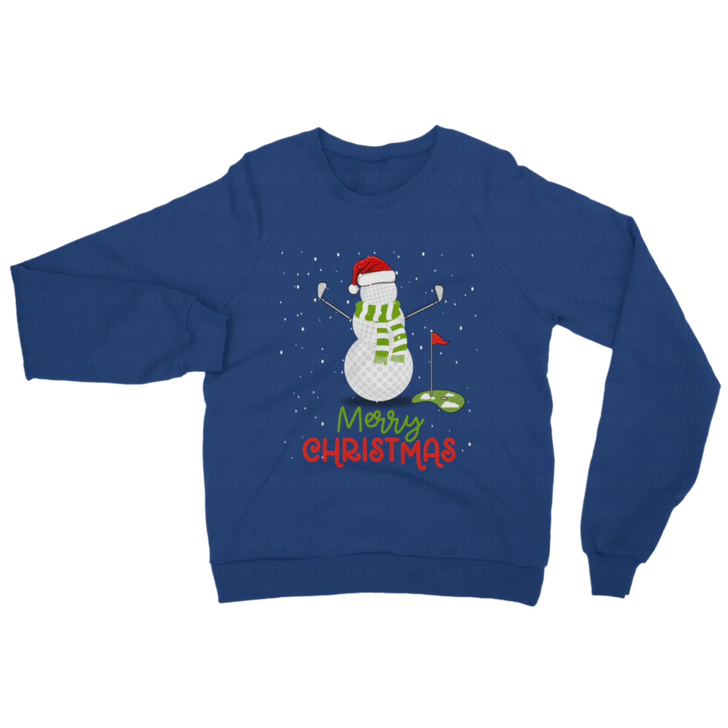 Golf Ball Snowman Unisex Adults Christmas Sweatshirt