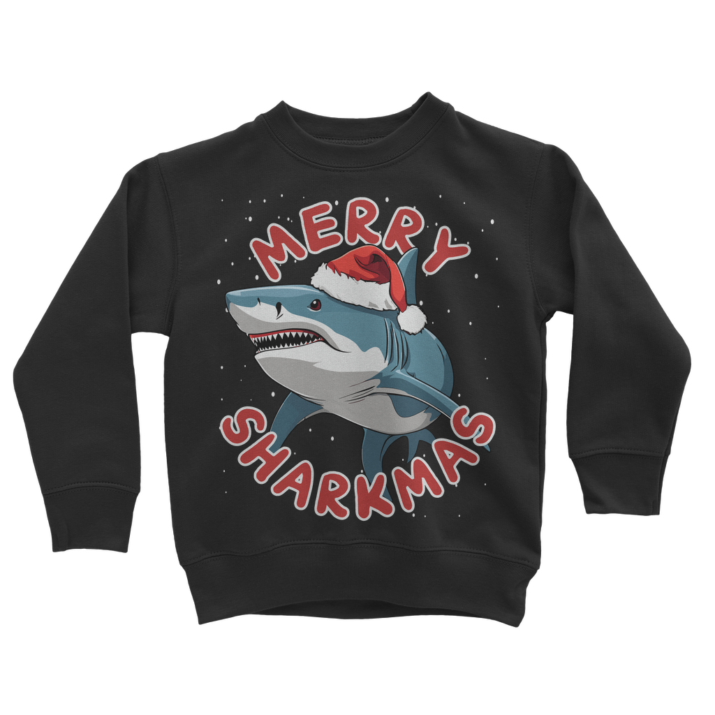 Kids 'Merry Sharkmas' Christmas Sweatshirt | Unisex Sizes