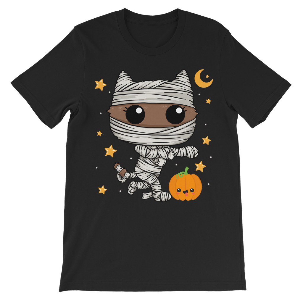Kids Mummified Cat Halloween Unisex T-Shirt