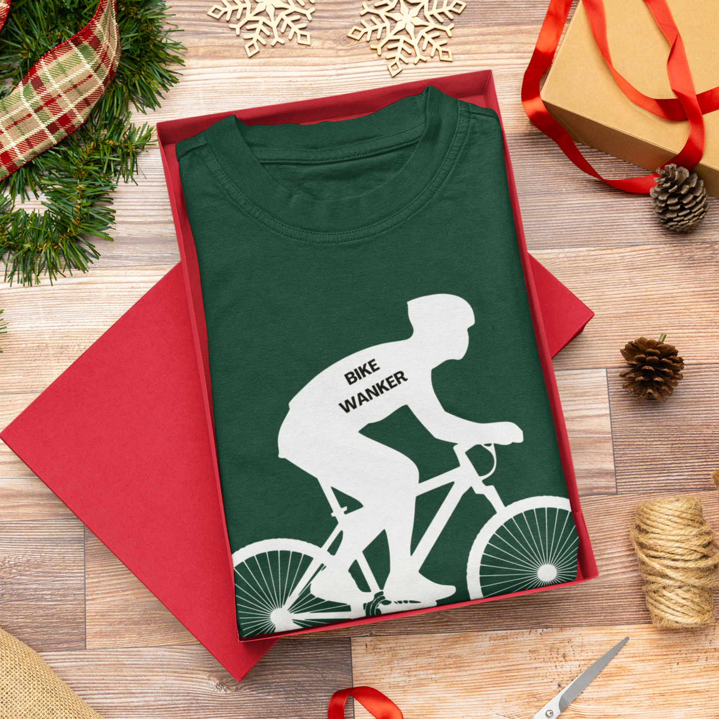 Men's “Bike Wanker” Funny Cycling T-Shirt | S - 4XL