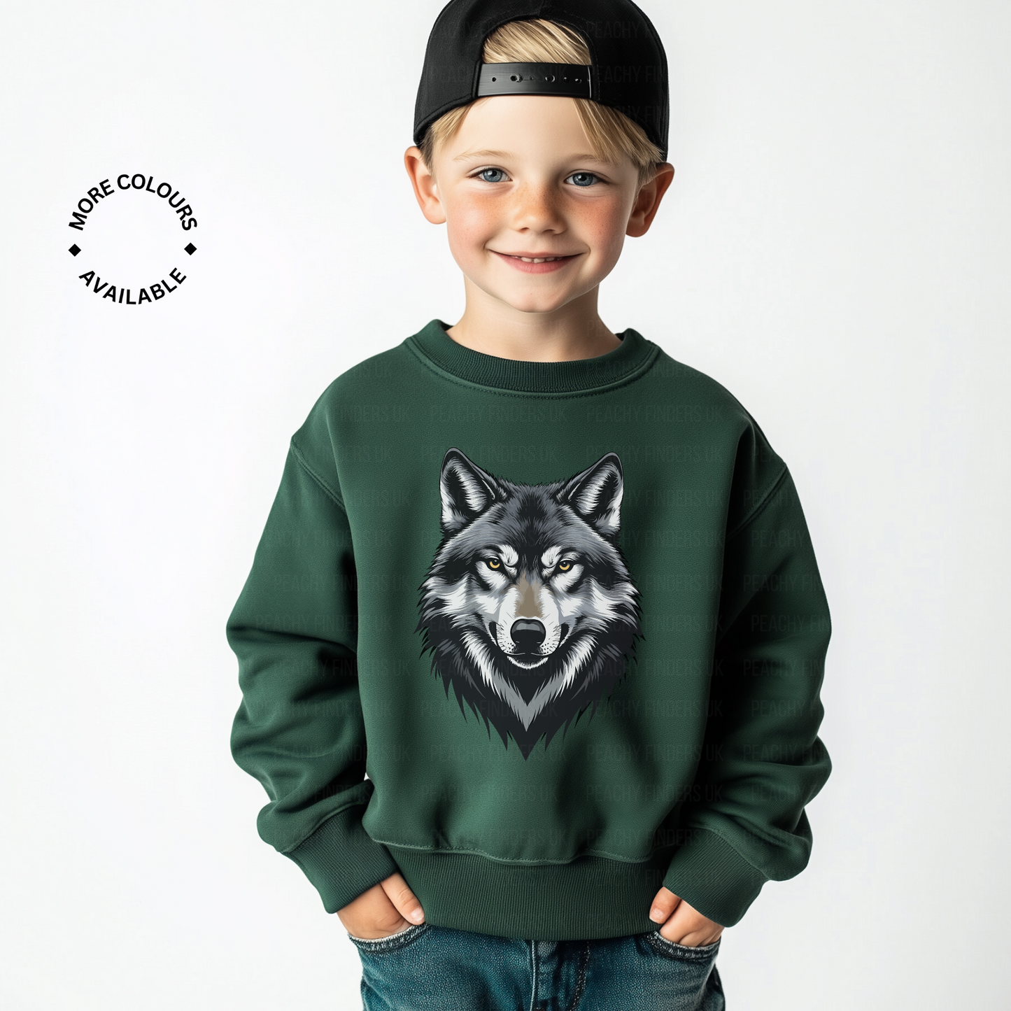 Boys Wolf Sweatshirt | 3 - 13 years