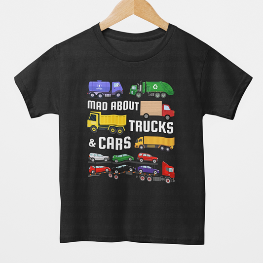 Boys "Mad About Trucks and Cars" T-shirt | 3 - 11 years