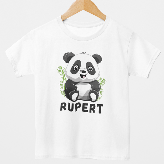 Boys Personalised Panda T-shirt | 3 - 11 yrs