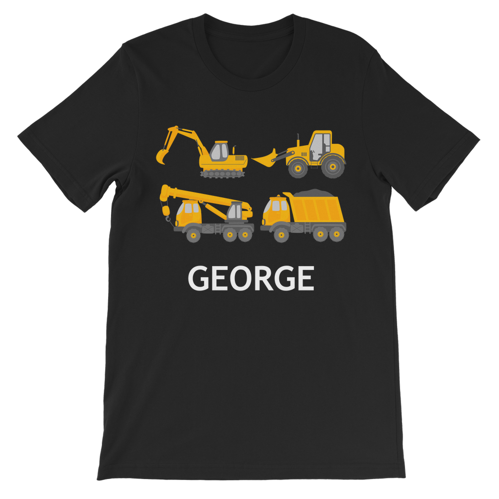 edit-personalised-diggers-2-300 Kids Unisex T-Shirt