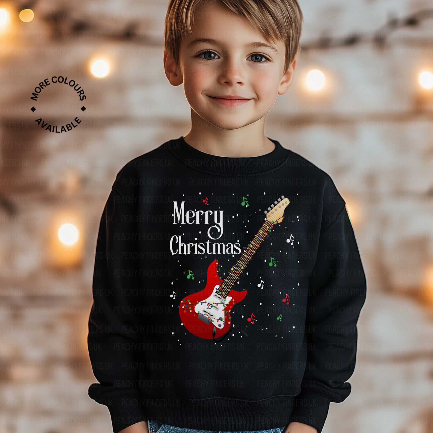 Kids Electric Guitar Christmas Jumper | 3 - 13 years