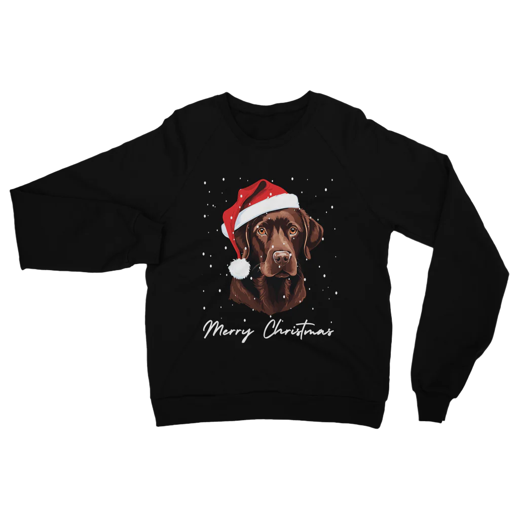 Chocolate Labrador Christmas Jumper – Unisex Festive Sweatshirt