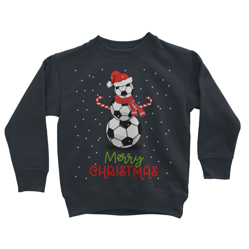 Kids Christmas Football Snowman Sweatshirt Jumper | 3 - 13 years