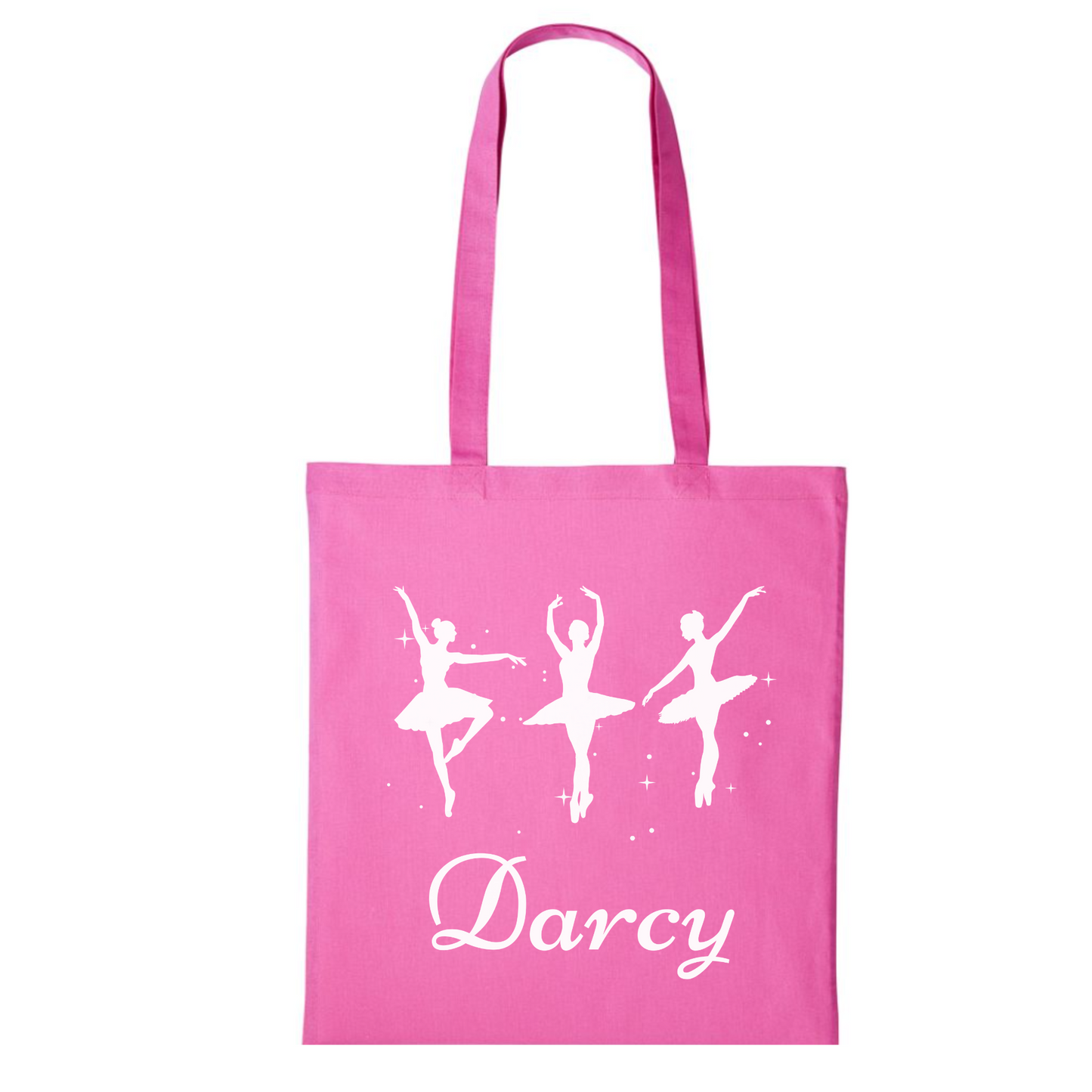 Girls Personalised Ballet Ballerina Tote Bag | Dancer's Bag