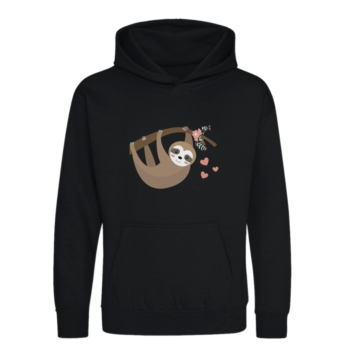 Girls Cute Sloth Pullover Hoodie