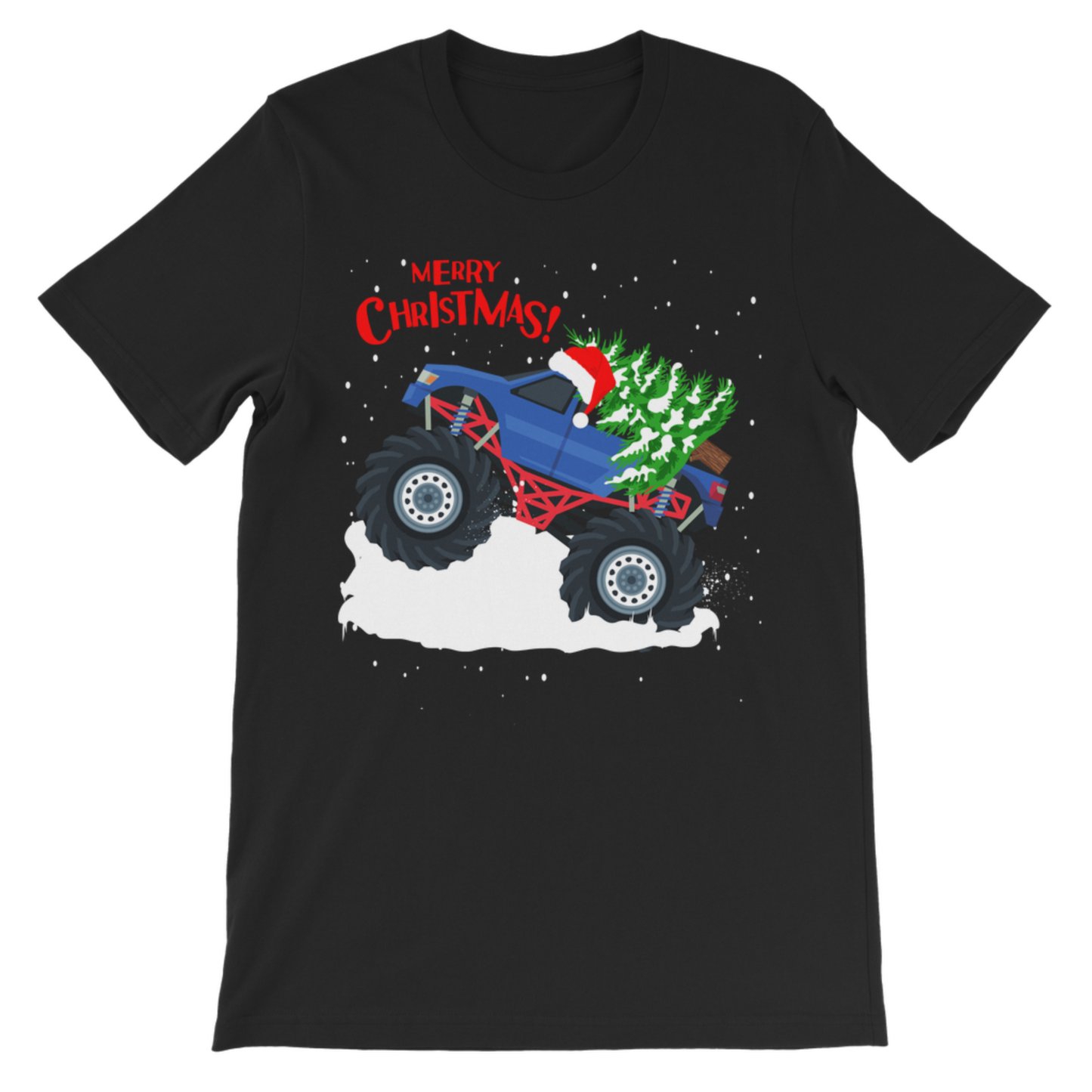 Kids Christmas Monster Truck T-Shirt – Festive Off-Road Tee (3-13 yrs)