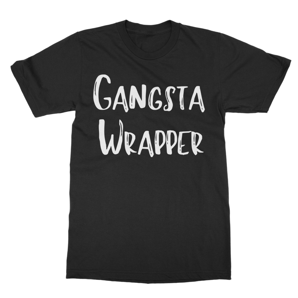Gangsta Wrapper - Unisex Adults Novelty Christmas T-Shirt