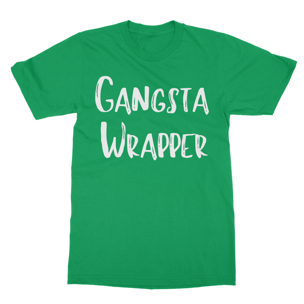 Gangsta Wrapper - Unisex Adults Novelty Christmas T-Shirt