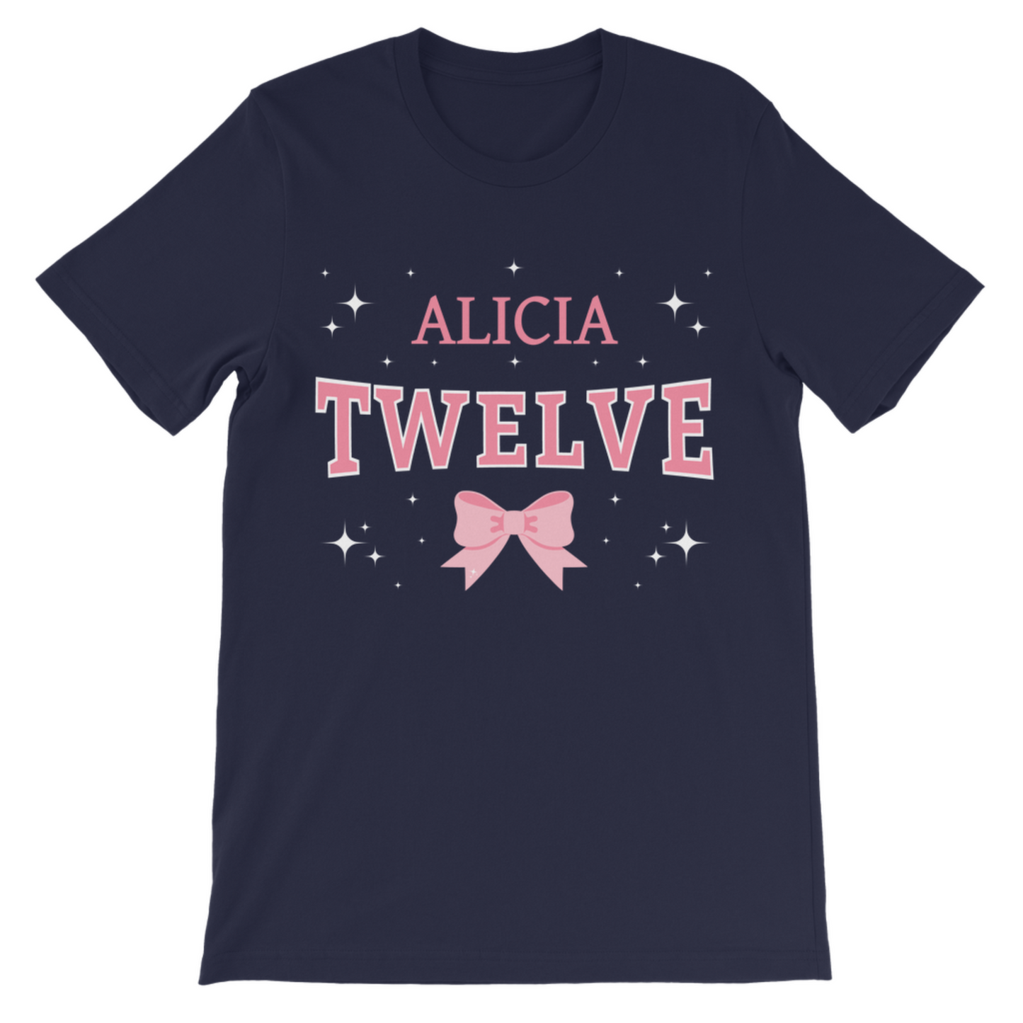 Personalised 12th Birthday T-shirt for Girls | Custom Name "Twelve" Shirt