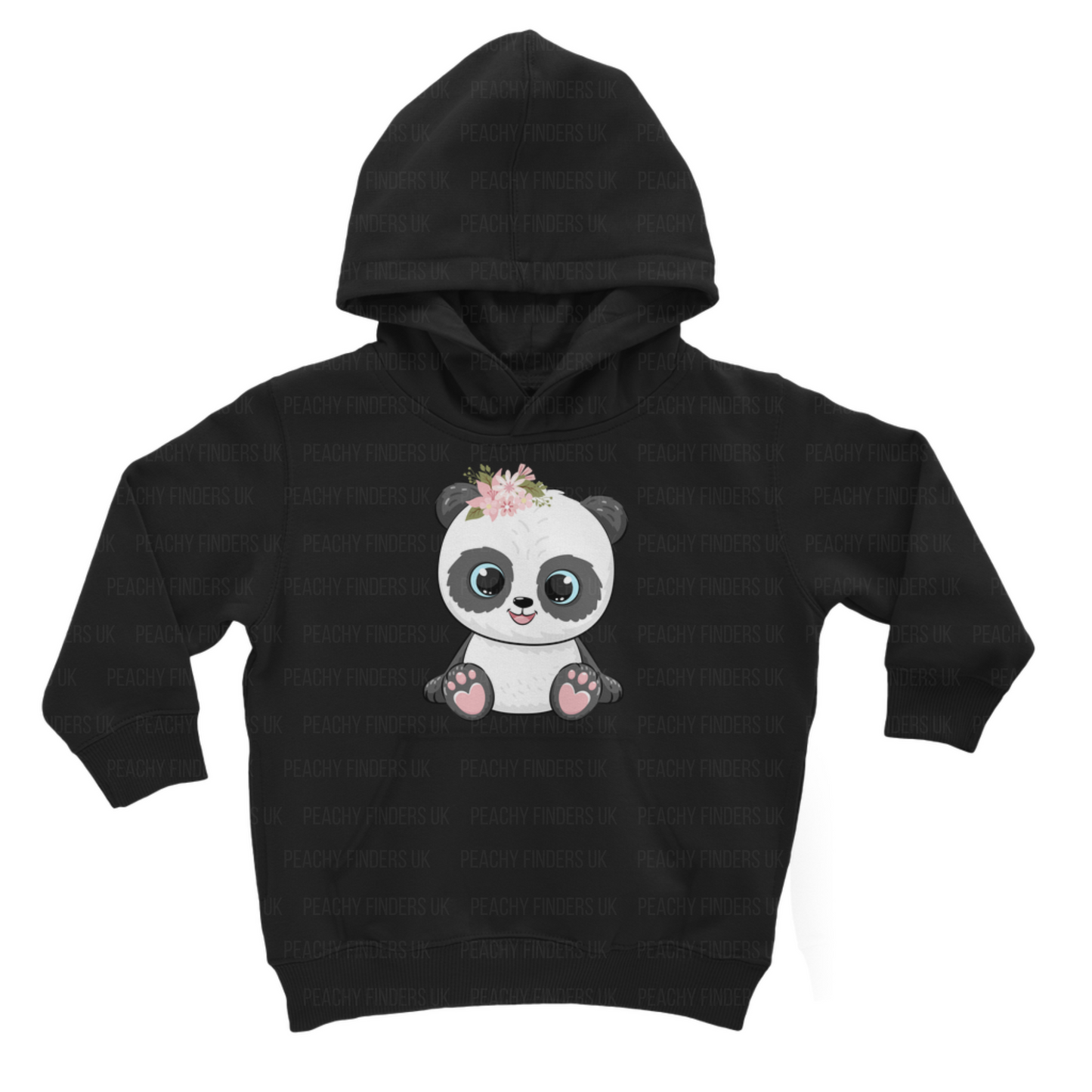 Girls Floral Panda Hoodie | 3 - 13 years