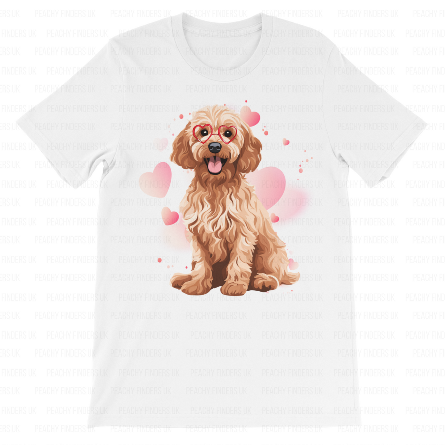 Cockapoo and Hearts - Kids Unisex T-shirt | 3 - 13 years