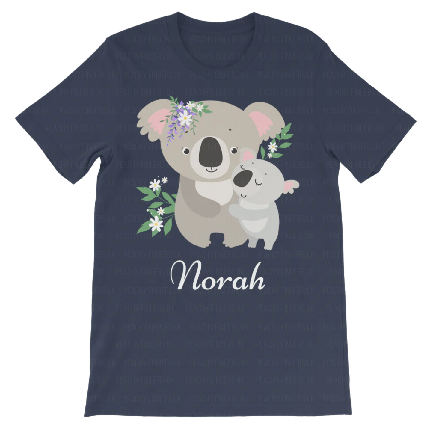 Kids Personalised Mum & Baby Koala T-shirt