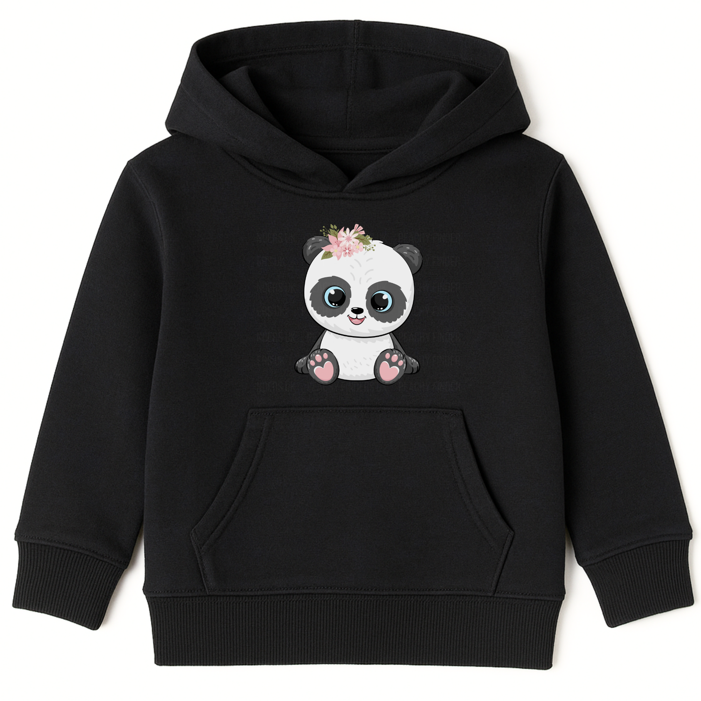 Girls Floral Panda Hoodie (Ages 3-13 Yrs)