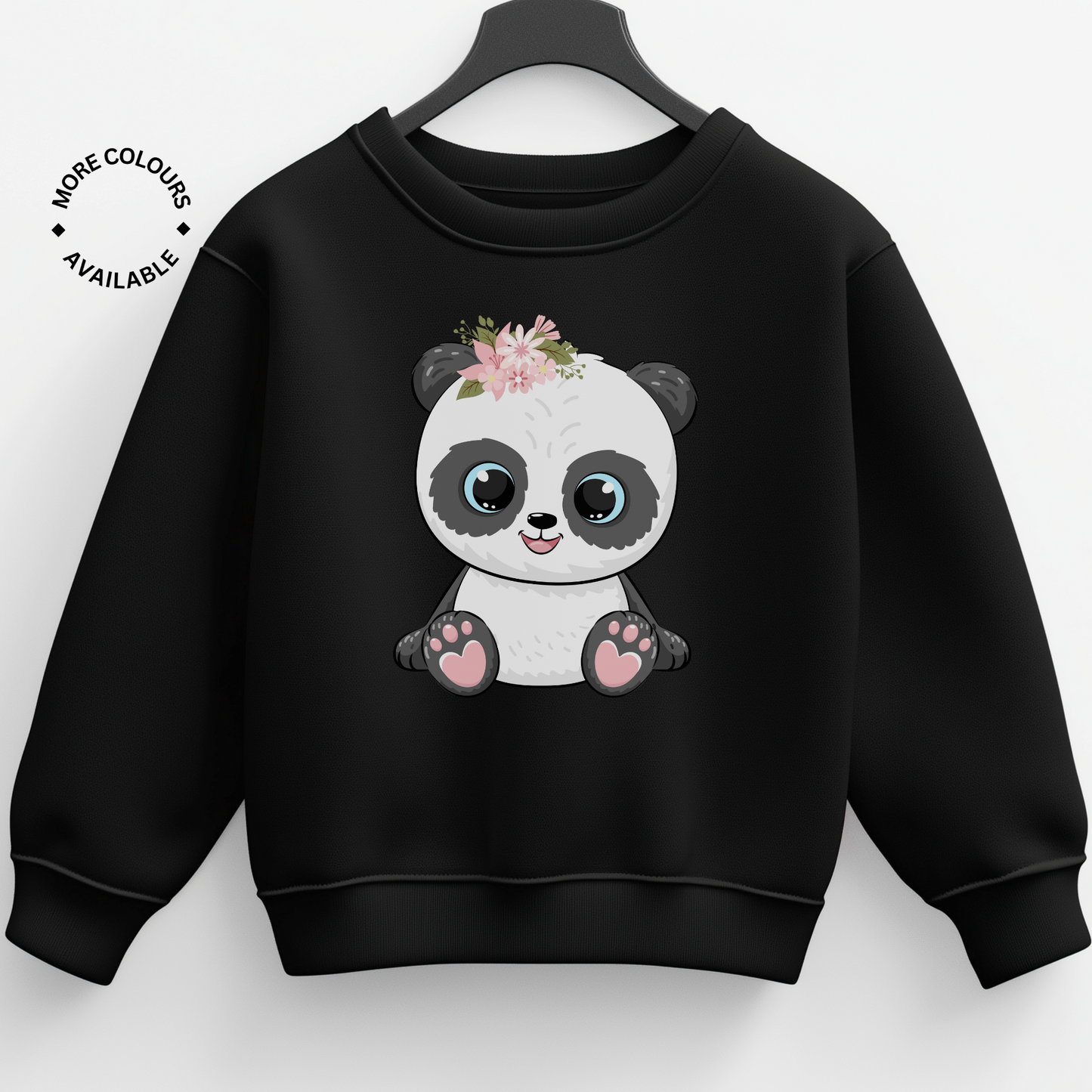 Floral Panda - Girls Sweatshirt | 3 - 13 years