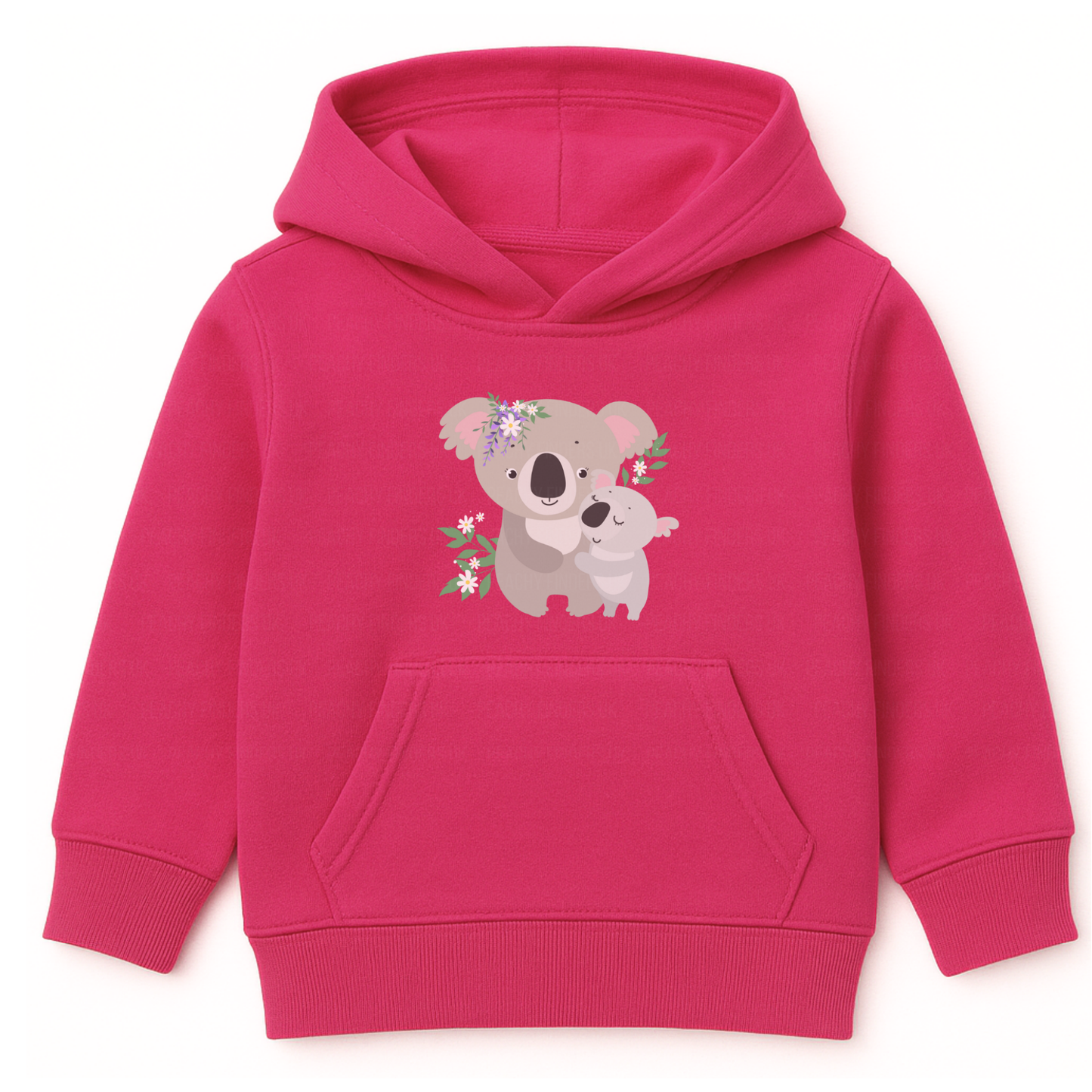 Mummy & Baby Koalas - Girls Koala Pullover Hoodie (3-13 yrs)