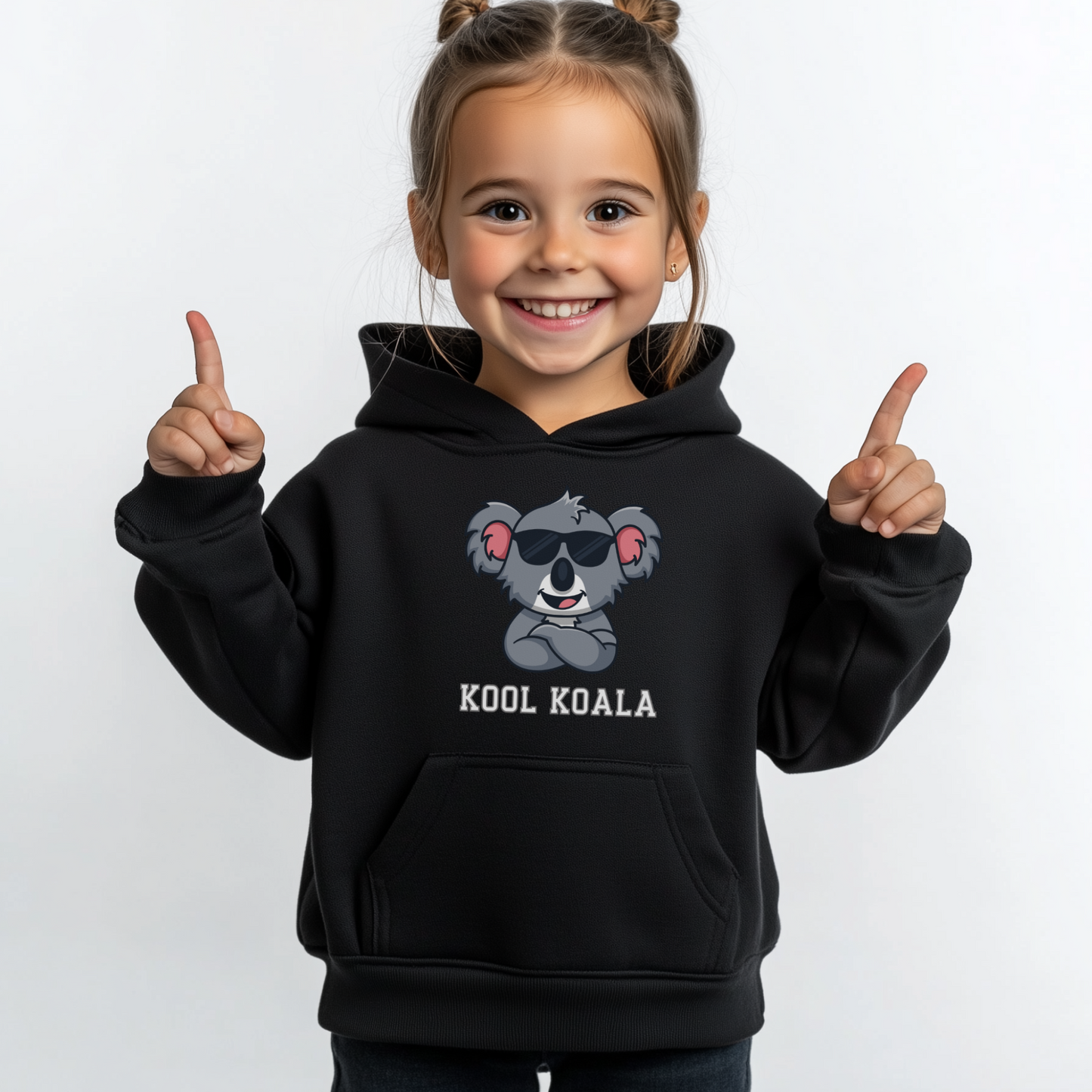 Girls "Kool Koala" Pullover Hoodie (Ages 3-13 Yrs)