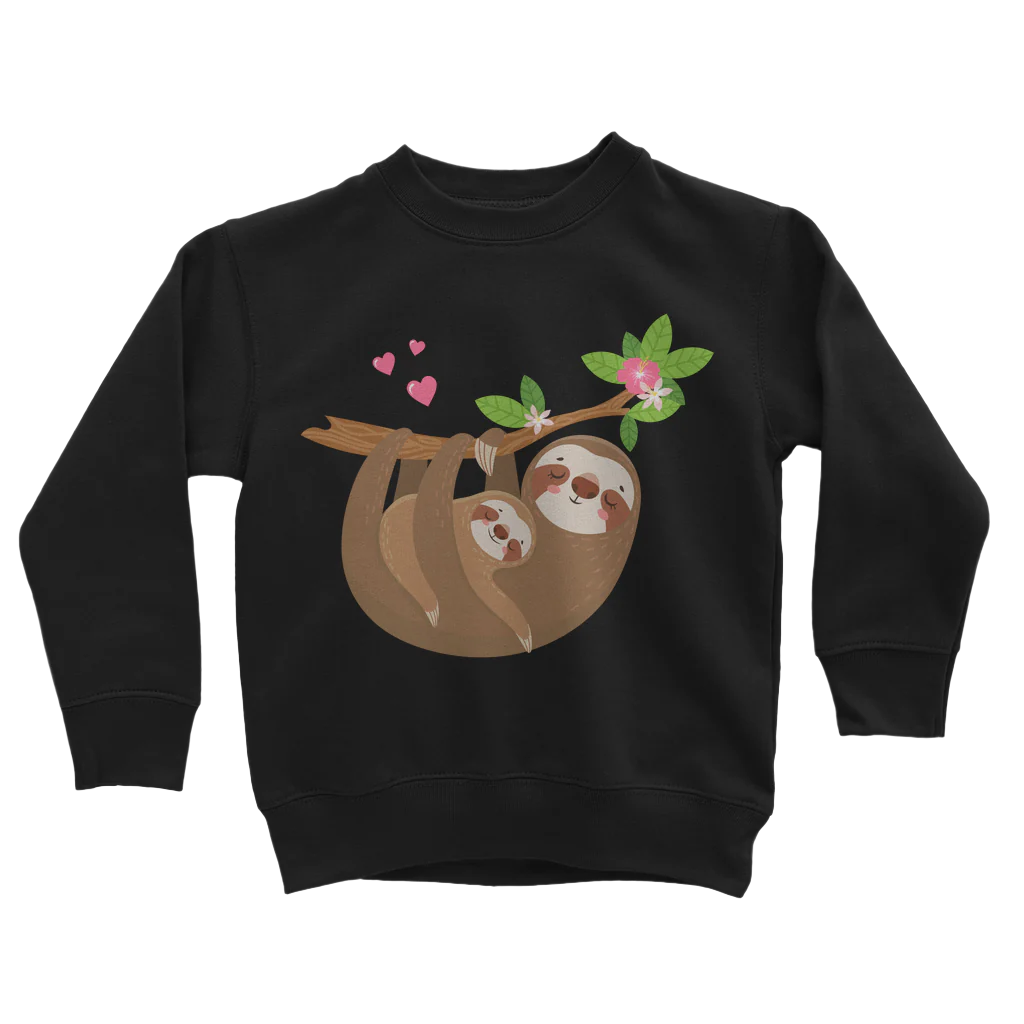 Girls Sloth Sweatshirt Jumper | 3 - 13 yrs